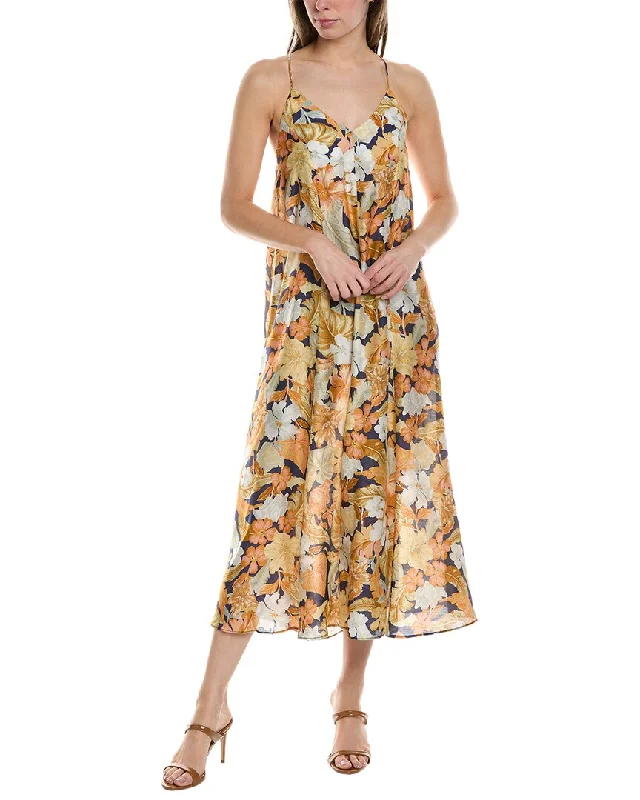 Unbeatable Prices On Best-Selling Items Monte and Lou Paraiso Silk-Blend Sundress