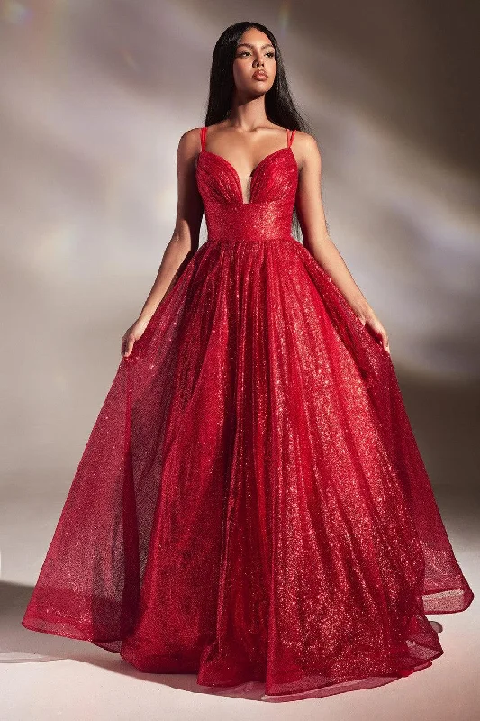 Casual Women's Clothing Cinderella Divine 996 Long Layered Glittered Ball Gown Red Casual Women's Clothing Cinderella Divine 996 Long Layered Glittered Ball Gown Red