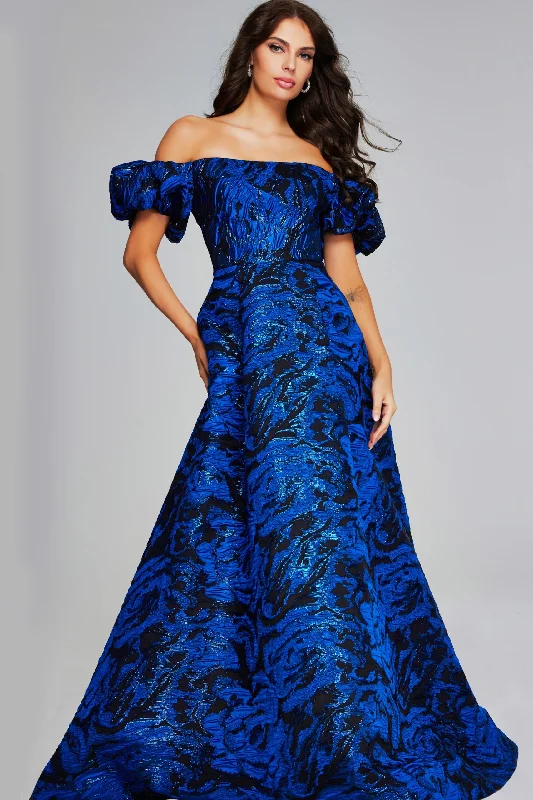 High-Fashion Women's Clothing Jovani 40315 Printed Long Ball Gown Metallic Formal Evening Prom Dress High-Fashion Women's Clothing Jovani 40315 Printed Long Ball Gown Metallic Formal Evening Prom Dress