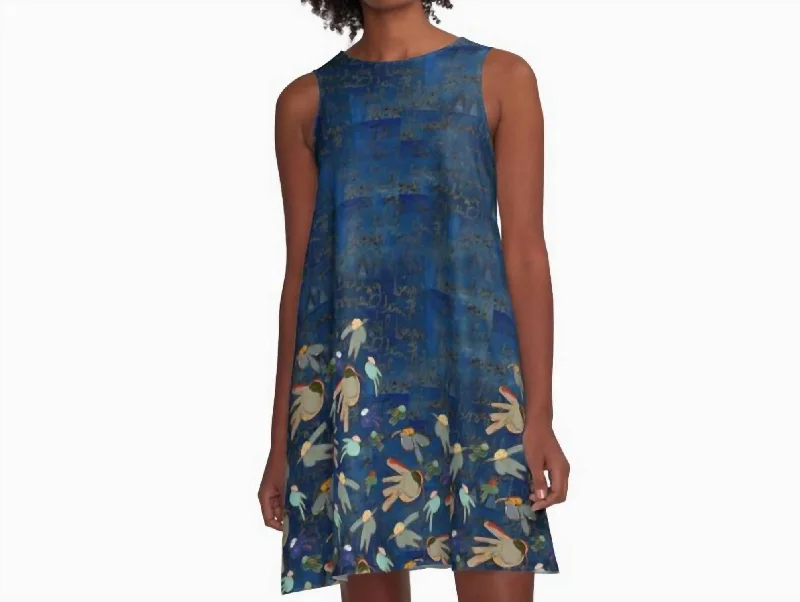 Fashion Frontiers Sea Birds Dress In Midnight