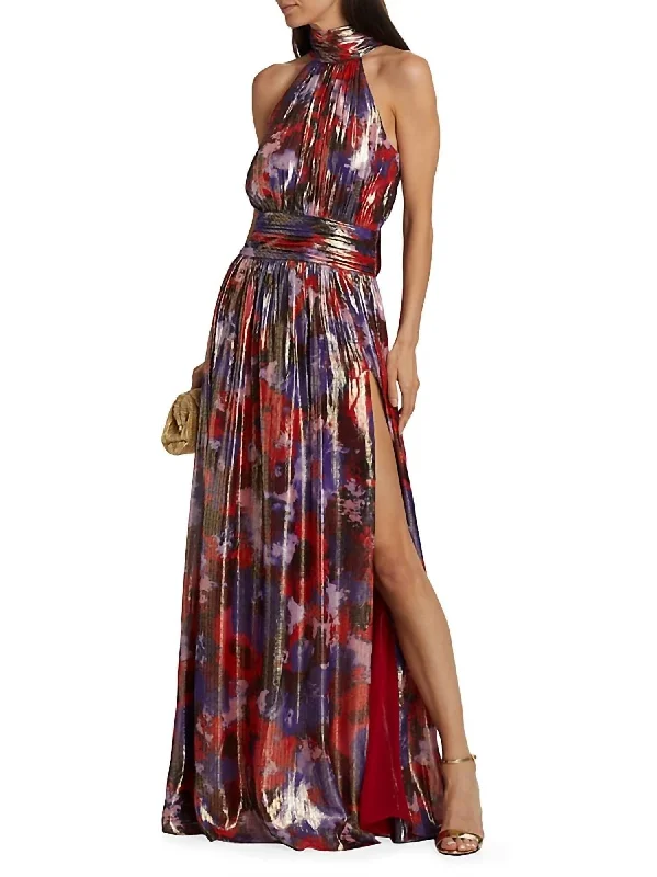 Trend Setting Wardrobe Ainsley Dress In Print Soiree Red