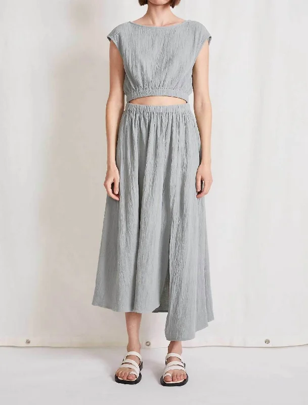Women's Casual Attire Marietta Cutout Dress In Eucalyptus