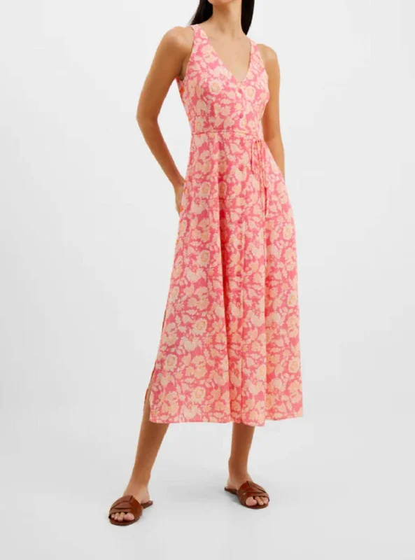 Women's Athleisure Apparel Cosette Verona Crepe Dress In Camelia Rose