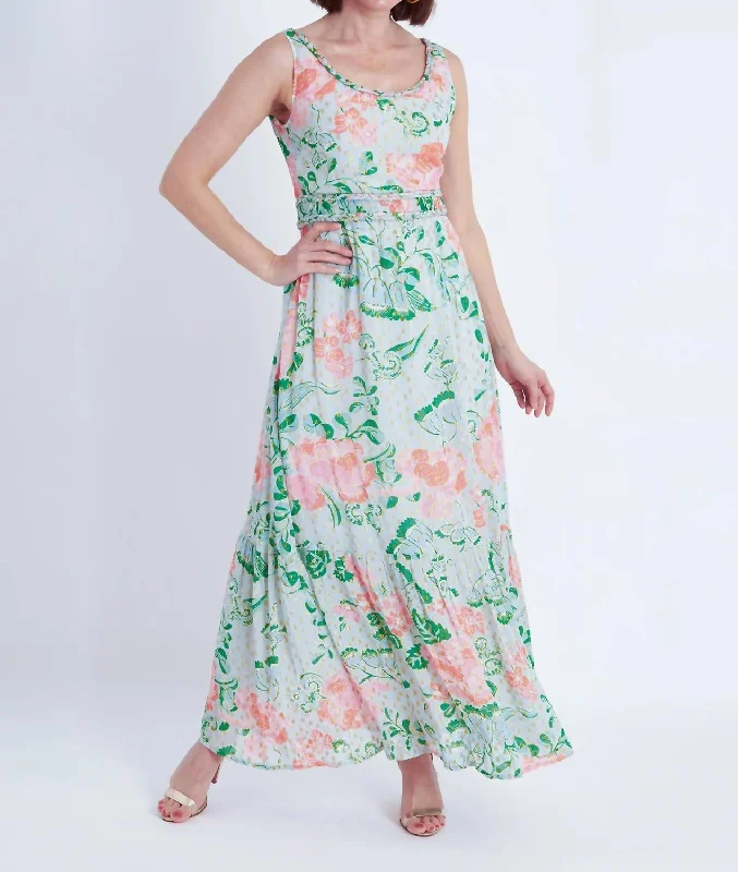 Trend Setting Threads Cleopatra Dress In Cordelia Sky Multi