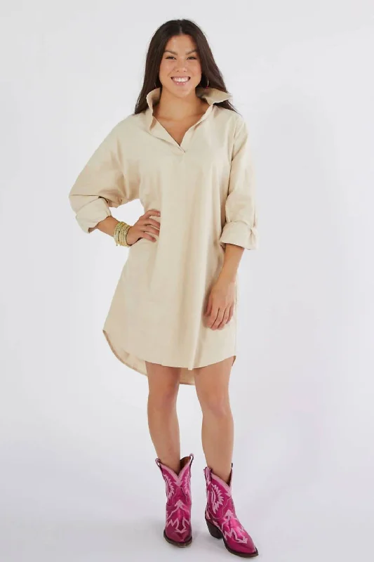 Fashion Forward Outfits Preppy Dress In Camel