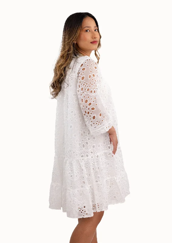 Unbeatable Prices Audrey White Dress