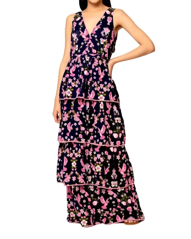 Luxury Fashion Cecile Dress In Veranda Navy