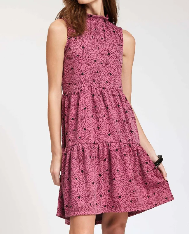 Women's Layered Outfit Toni Jacquard Dress In Pink
