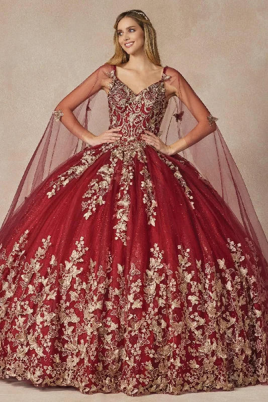 Women's Casual Clothing For Lounging Juliet 1442 Quinceanera Cape Dress Long Ball Gown Women's Casual Clothing For Lounging Juliet 1442 Quinceanera Cape Dress Long Ball Gown