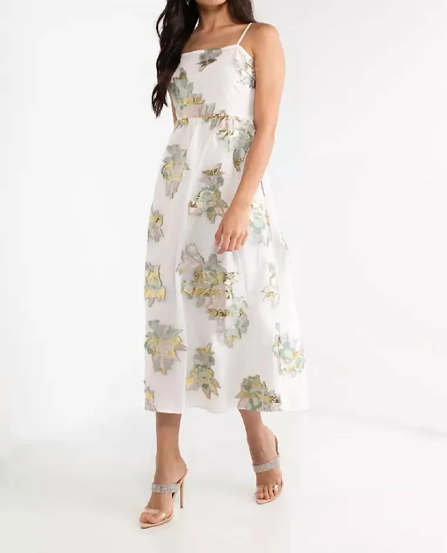 Women's Fashion Clothes Jacquard Selina Dress In Brocade