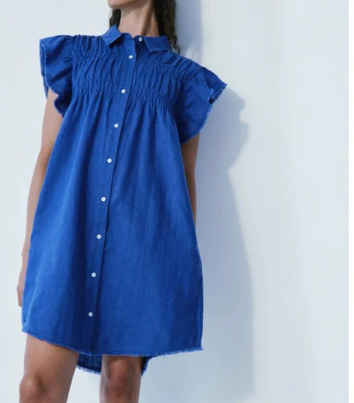 Weekend Exclusive Sunset Batik Dress In Blue