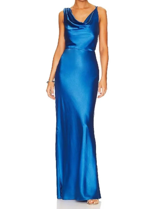 Timeless Elegant Sanderson Dress In Azure