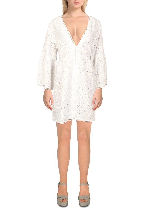 Shop Your Favorites Before They're Gone Womens Cotton Coverup Babydoll Dress