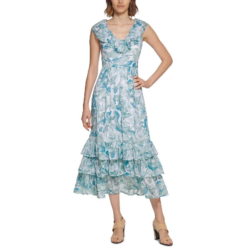 Sustainable Fashion Clothing For Women Calvin Klein Womens Chiffon Floral Maxi Dress Sustainable Fashion Clothing For Women Calvin Klein Womens Chiffon Floral Maxi Dress