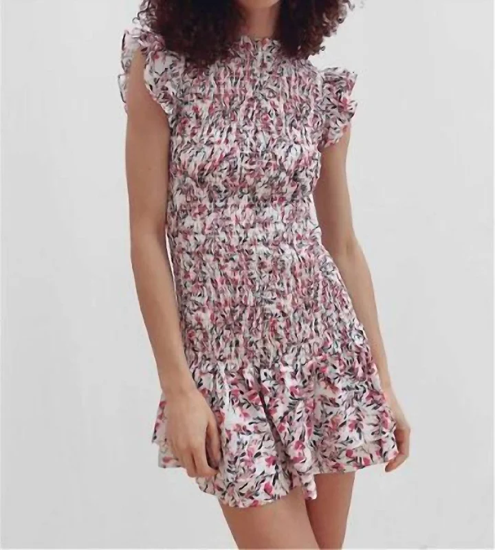 Big Discounts Flores Verona Crepe Smock Dress In Summer White
