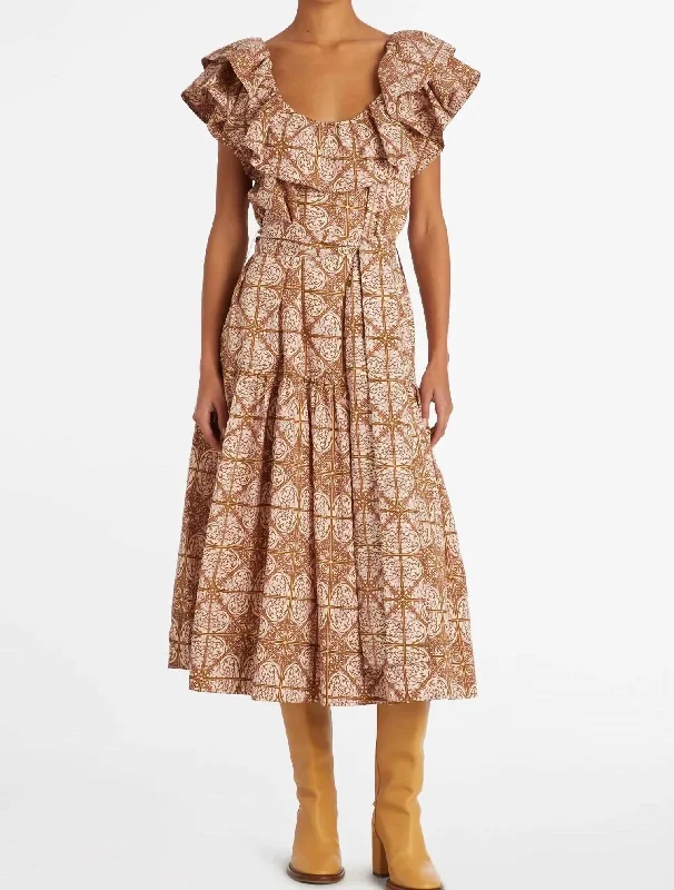 Stay Ahead In Style Winslow Dress In Nouveau Mosaic