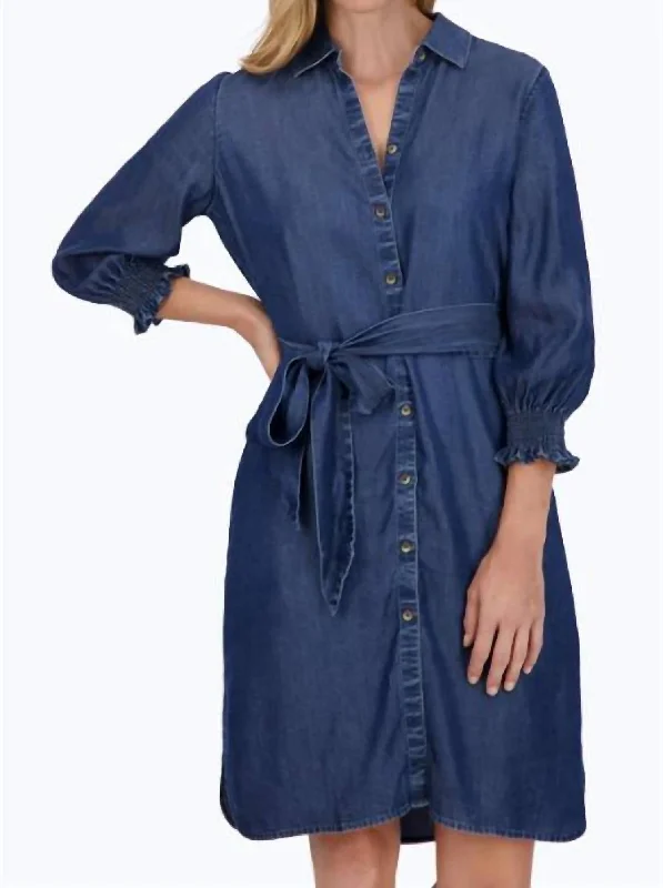 Wardrobe Essentials Abby Dress In 332-Blue