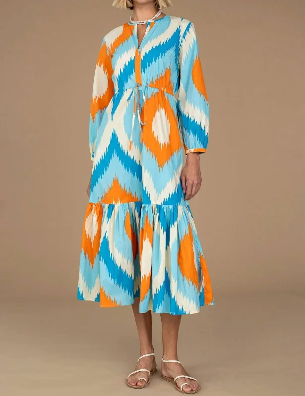 Comfortable Loungewear for Women Lydia Dress In Portofino