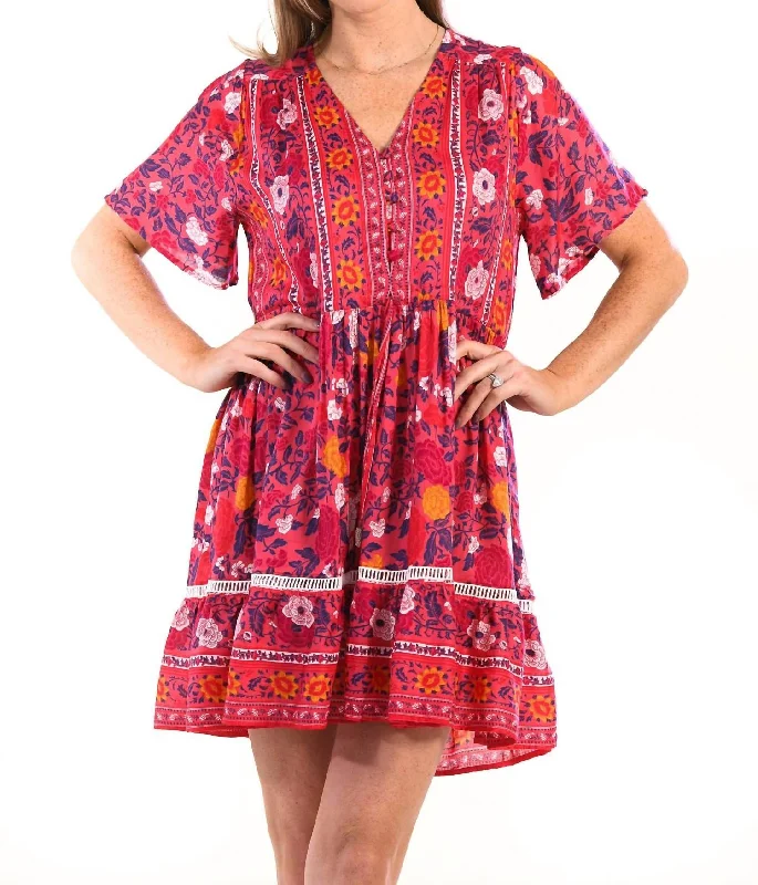 Vintage Fashion Ali Dress In Cherry
