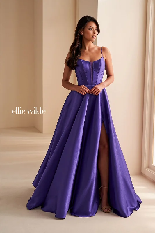 Women's Clothing Sets Ellie Wilde EW36224 Prom Ball Gown Long Formal Slit Evening Dress