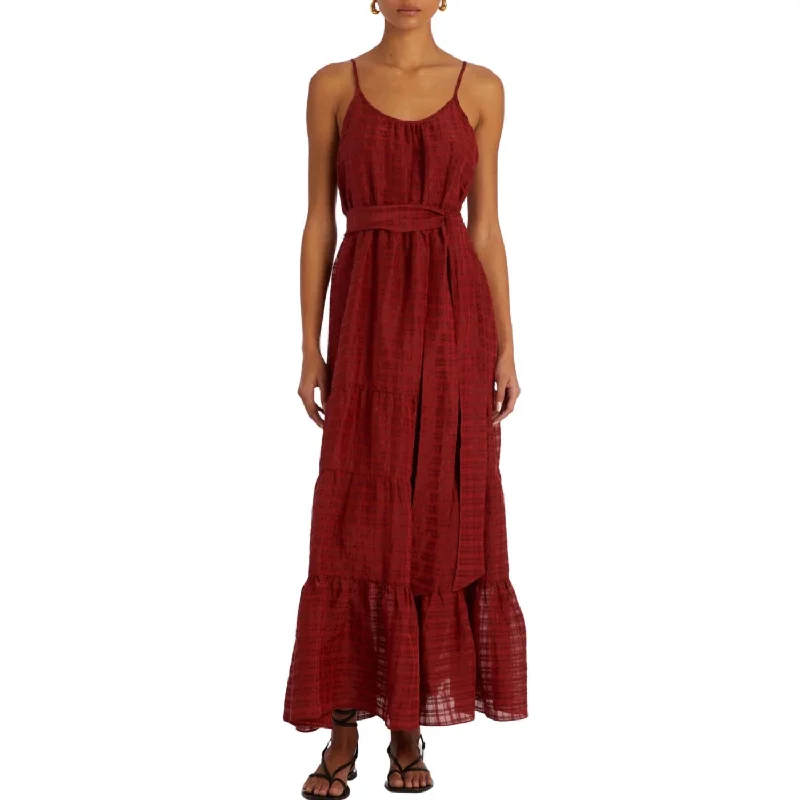 Women's Clothing Outfit Set Kinley Dress In Carmine