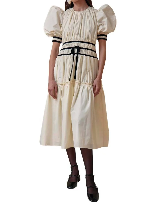 Spring Fashion Rene Dress In Ivory
