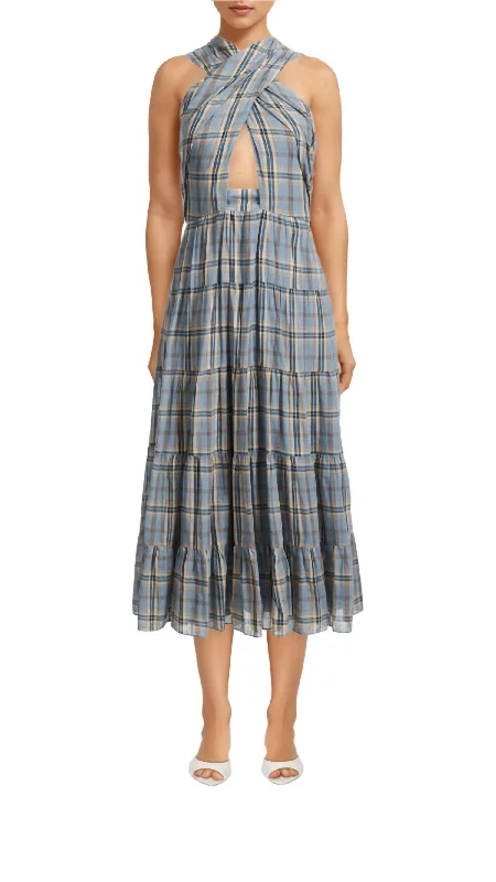 Minimalist Style Noelle Dress In Blue