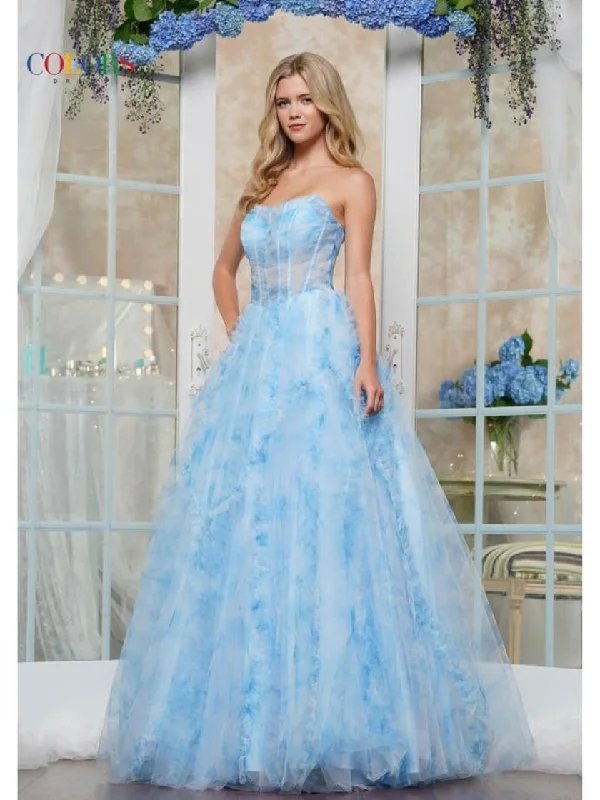 Trendy Women's Dresses Online Colors 3546 A Line Long Ball Gown Formal Prom Dress