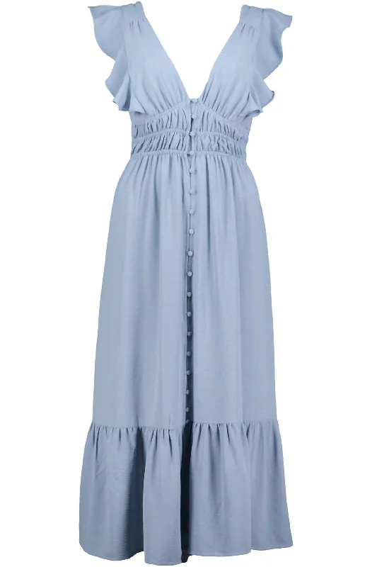 Elegant Fashion Offers Santorini Dress In Sea