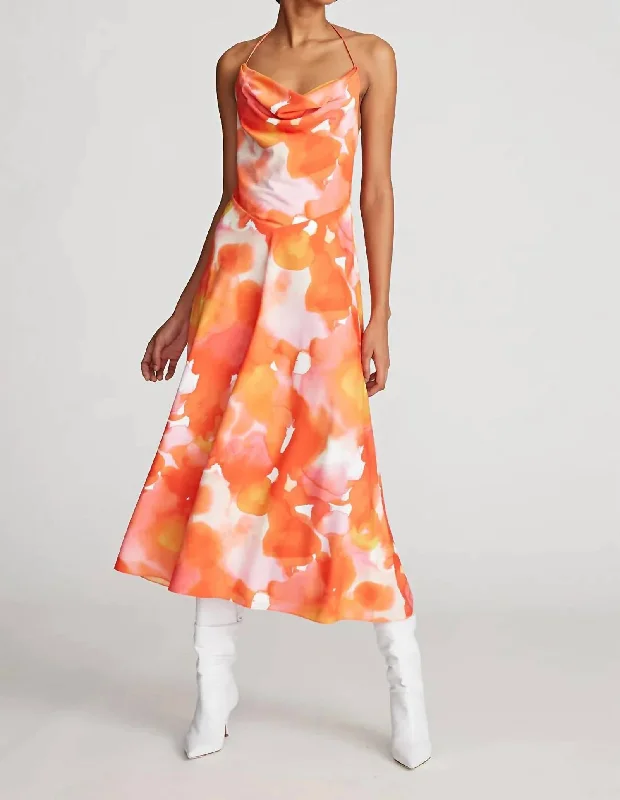 Women's Casual Wear Clothing Avni Dress In Sunset Watercolor