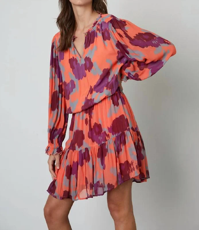 Discount Store Regina Dress In Coral