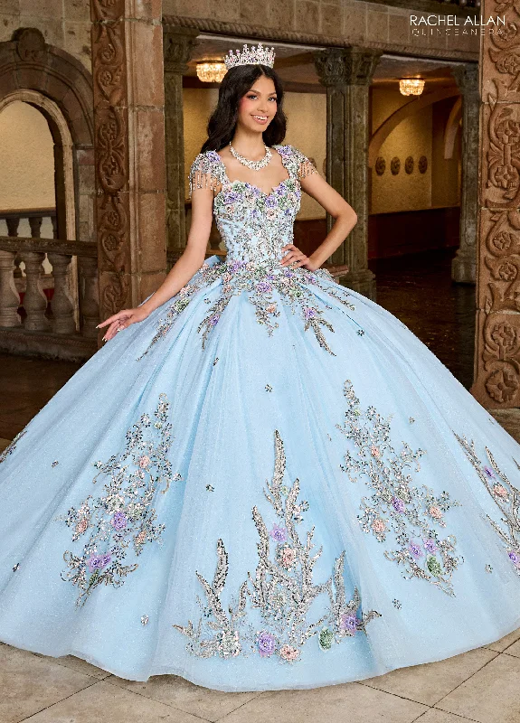 Light Blue Silver Multi