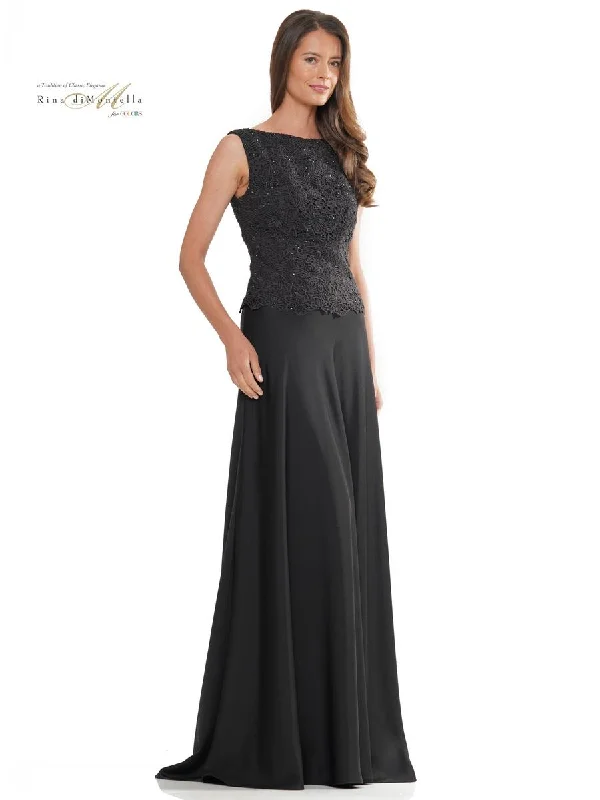 Minimalist Women's Fashion Clothing Rina di Montella RD2973 Long A Line Skirt Formal Gown