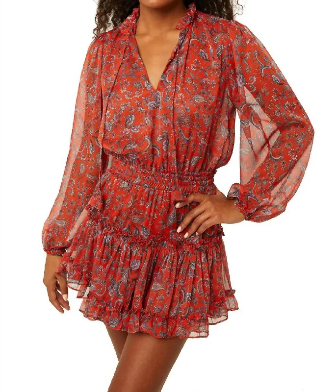 Fashionable Tops for Women Lorena Dress In Aranciatta Paisley