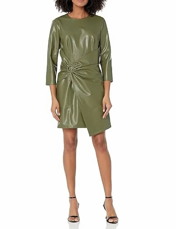 Trendy Women's Apparel for All Seasons Gilda Dress In Olive