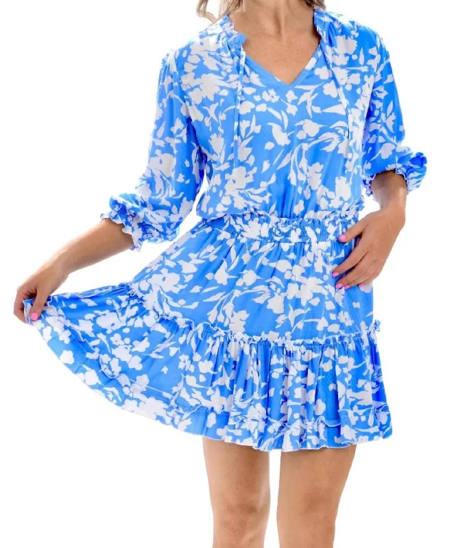 Women's Urban Fashion Ibiza Dress In Cornflower Blue
