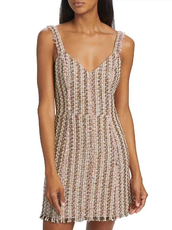 Elegant Women's Fashion Reese Dress In Blush Combo