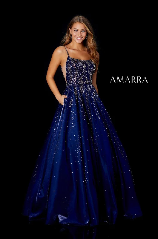 Women's Fashion Essentials Amarra 87292 A Line Long Ball Gown Formal Prom Dress