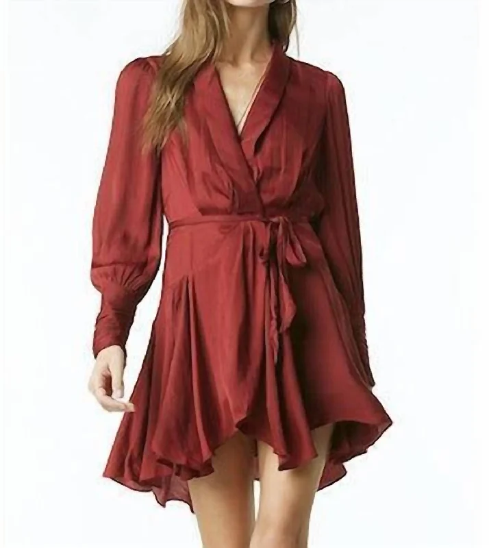 Luxury Fashion Glenna Dress In Cabernet