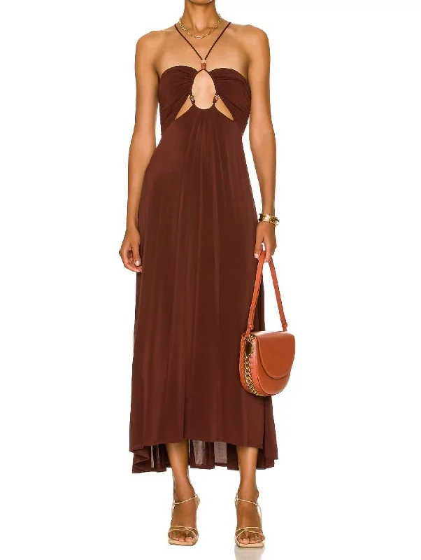 Limited Stock, Big Discounts Gabrielle Dress In Chocolate