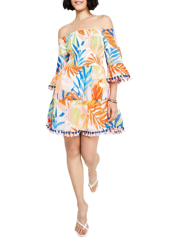 Don't Miss These Must-Have Offers Womens Summer Tropical Print Sundress