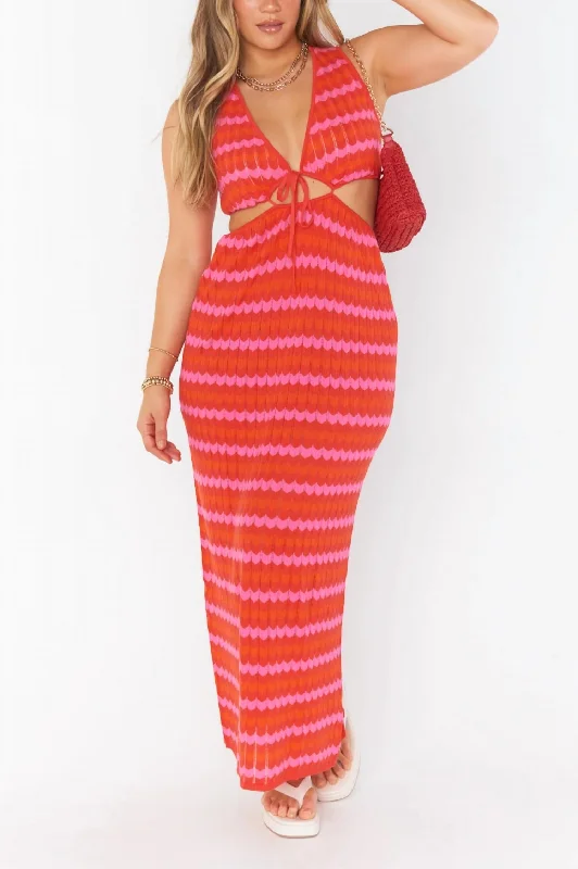Women's Trendy Apparel Miazy Cut Out Dress In Paradise Island Knit