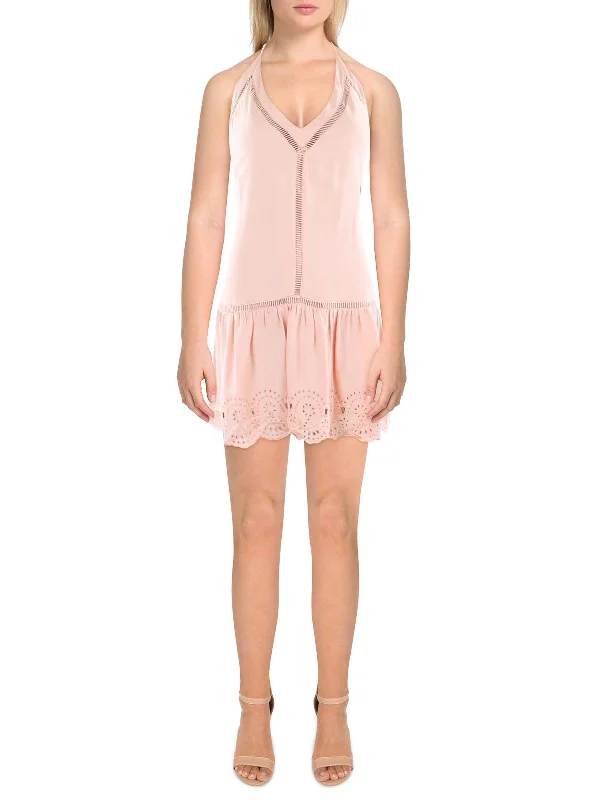 The Best Time To Shop Is Now Womens Eyelet Spaghetti Straps Sundress