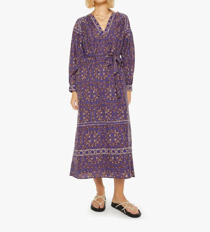 Huge Discounts This Week Isobel Dress In Royal Brown