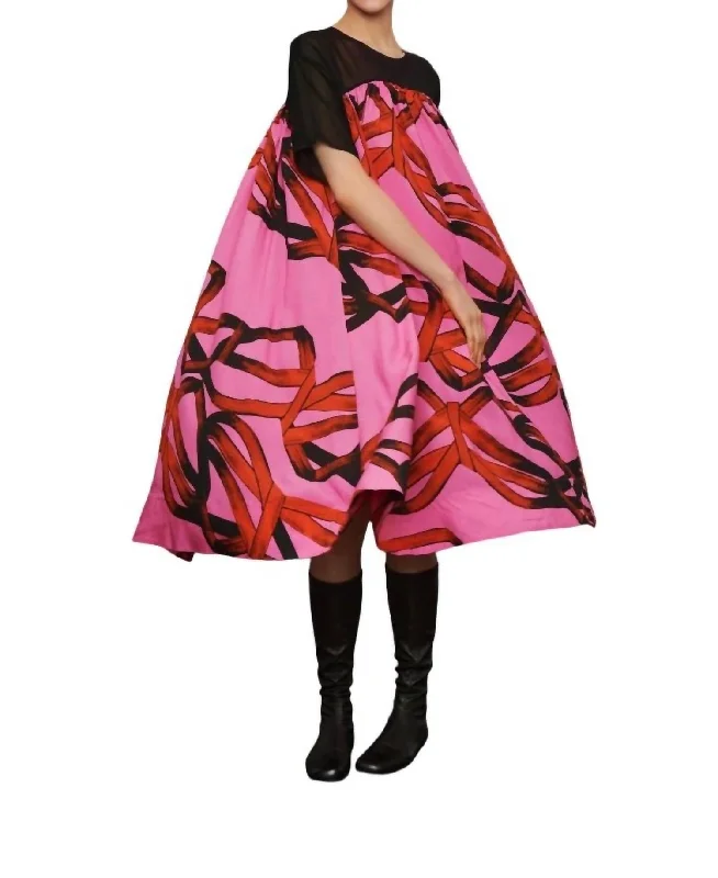 Women Wear Online Fsc Dress In Red Ribbon