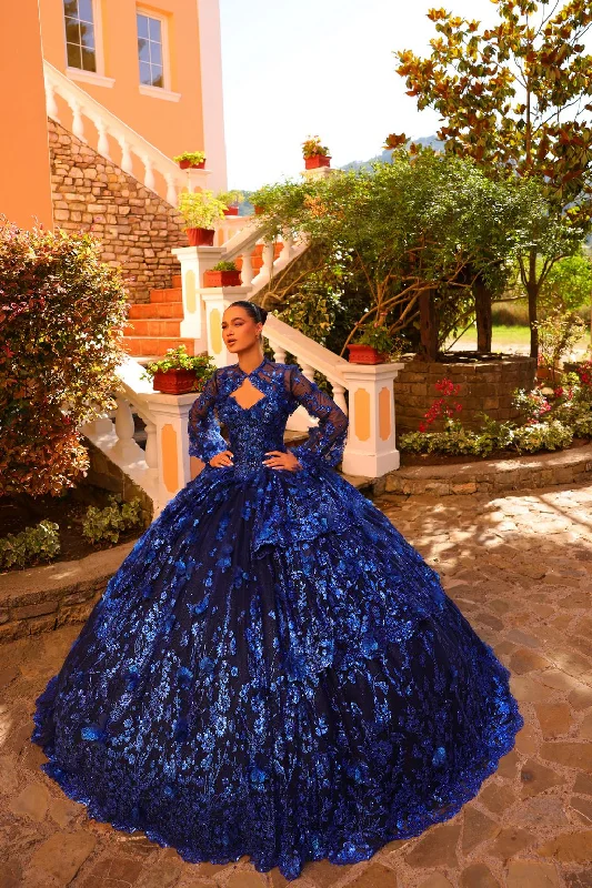Plus Size Women's Fashion Amarra 54275 Long Glitter Print Ball Gown Quinceanera Dress Plus Size Women's Fashion Amarra 54275 Long Glitter Print Ball Gown Quinceanera Dress