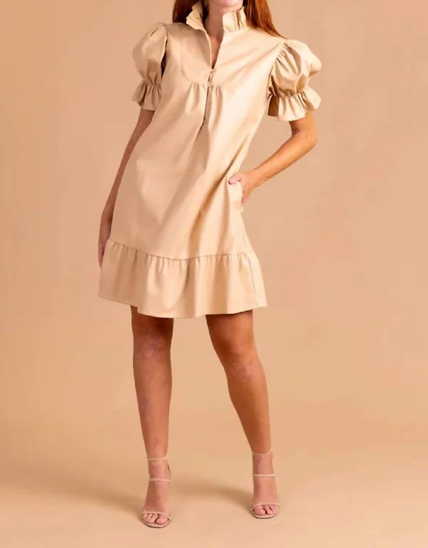 Casual and Comfortable Outfits Erin Dress In Beige