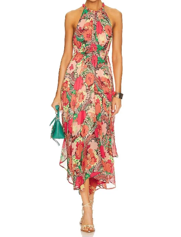 Women's Trendy Outfits Ellie Dress In Bronze & Agave Multi