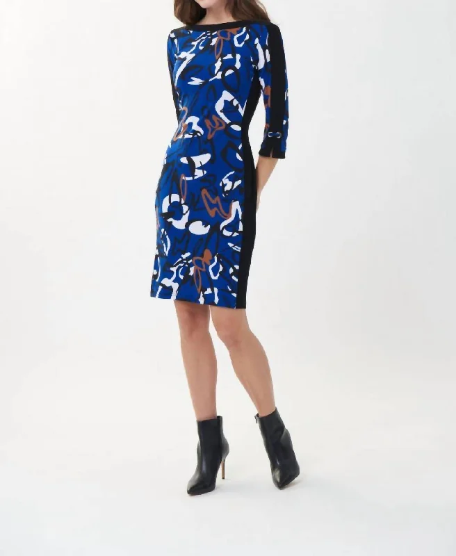 Elegant Attire For The Modern Lady Royal Saphire Multi Dress In Blue