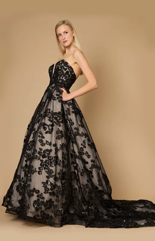 Women's Casual and Dressy Outfits Long Black Tie Formal Couture Ball Gown